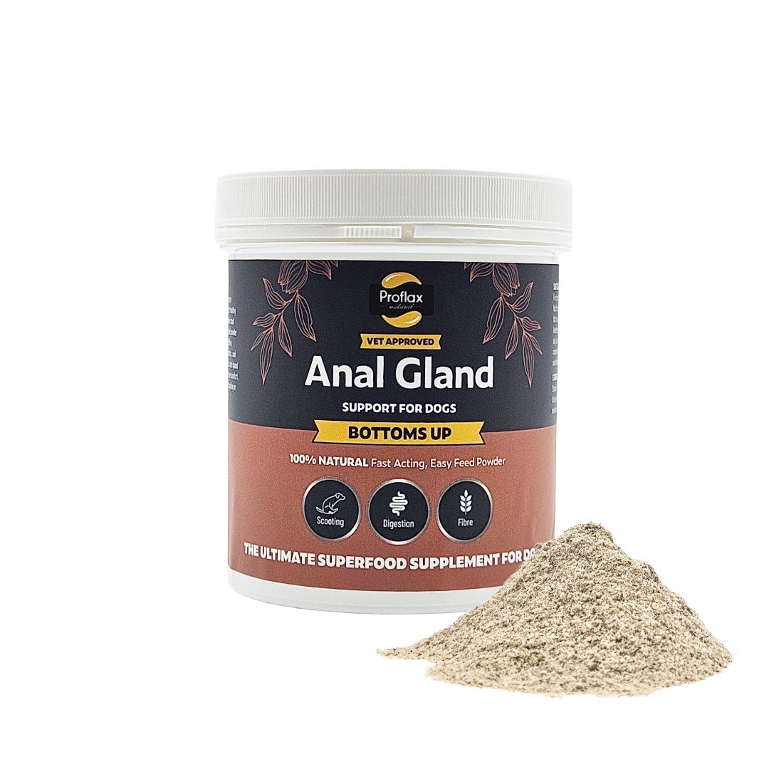 Proflax Bottoms Up 300g included in the Pawfect 30-Day Tummy and Stool Programme