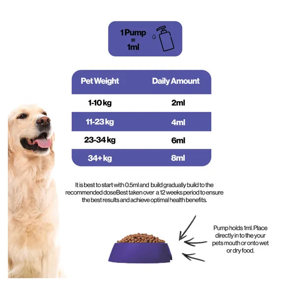 Infusions Seniors Salmon Oil For Pets (300ml) โ product image 7 โ senior & cognitive pet supplement