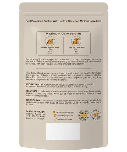 Hackney Dog House - Pumpkin & Probiotics (225g)