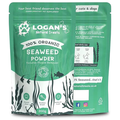 Logan's Organic Seaweed Powder - Pet Supplement - Dental Hygiene