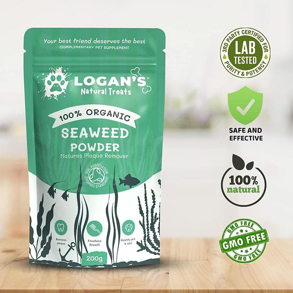 Logan's Organic Seaweed Powder - Pet Supplement - Dental Hygiene