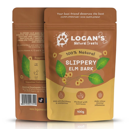 Logan's Natural Treats 100% Natural Slippery Elm Bark (100g)