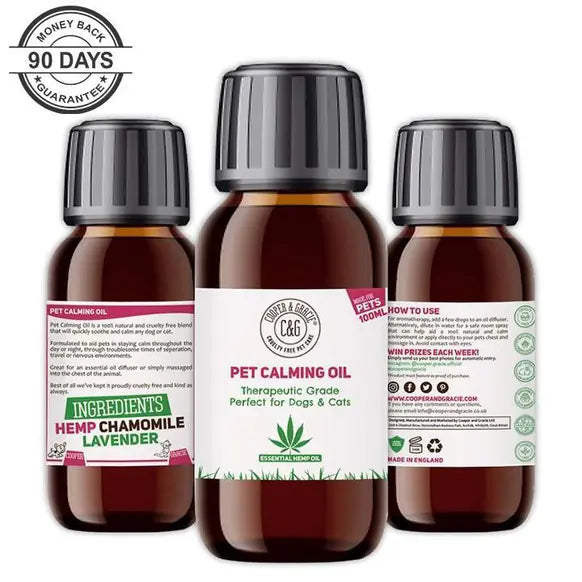 Cooper & Gracie hemp calming oil for dogs and cats – 100ml
