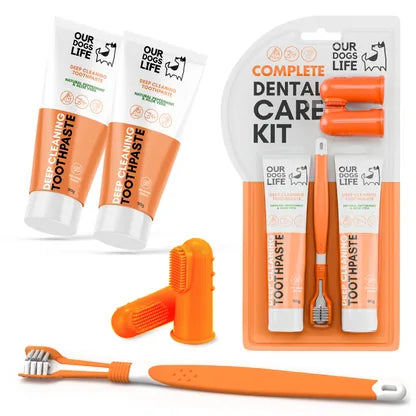 Dog Toothpaste & Toothbrush Dental Care Set product packaging