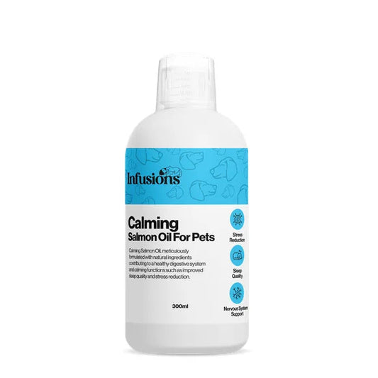 Infusions Calming Salmon Oil For Pets (300ml) – Default Title – pet calming supplement