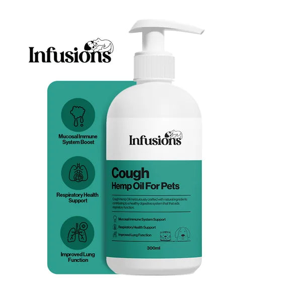Infusions Cough Hemp Oil For Pets (300ml) – product image 2 – pet recovery supplement