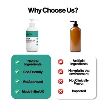 Infusions Cough Salmon Oil For Pets (300ml) – product image 5 – pet recovery supplement