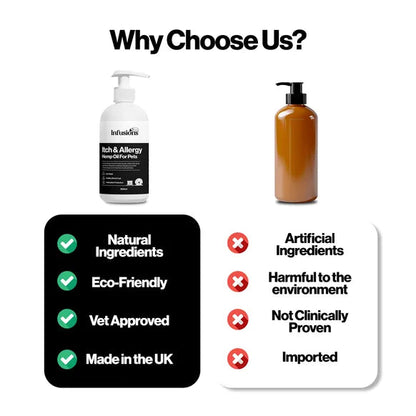 Infusions Itch & Allergy Hemp Oil For Pets (300ml) – product image 6 – pet skin & coat supplement