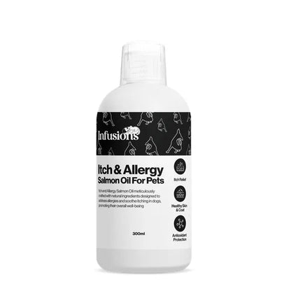 Infusions Itch & Allergy Salmon Oil For Pets (300ml) – Default Title – pet skin & coat supplement