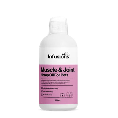 Infusions Muscle & Joint Hemp Oil For Pets (300ml) – Default Title – pet joint & mobility supplement