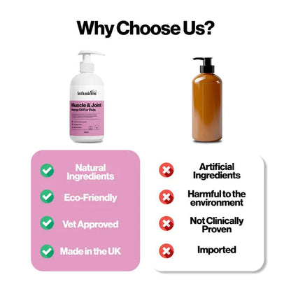 Infusions Muscle & Joint Hemp Oil For Pets (300ml) – product image 6 – pet joint & mobility supplement