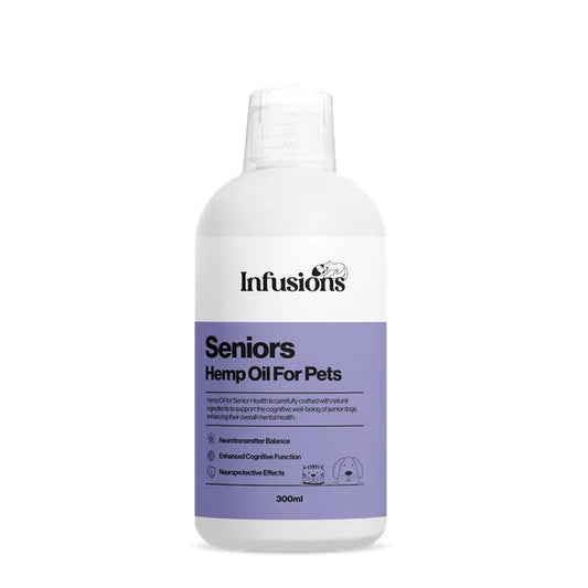 Infusions Seniors Hemp Oil For Pets (300ml) – Default Title – senior & cognitive pet supplement