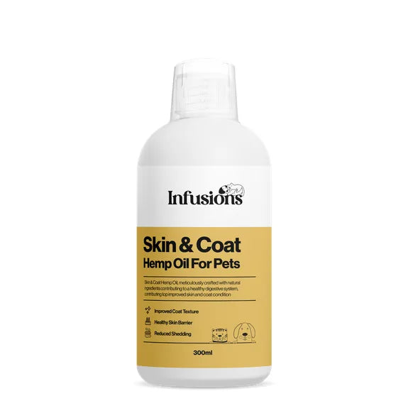 Infusions Skin & Coat Hemp Oil For Pets (300ml) – Default Title – pet skin & coat supplement