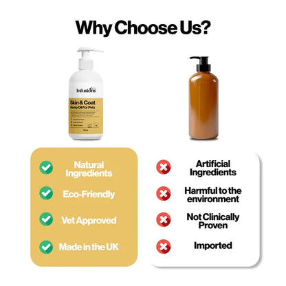 Infusions Skin & Coat Hemp Oil For Pets (300ml) – product image 6 – pet skin & coat supplement