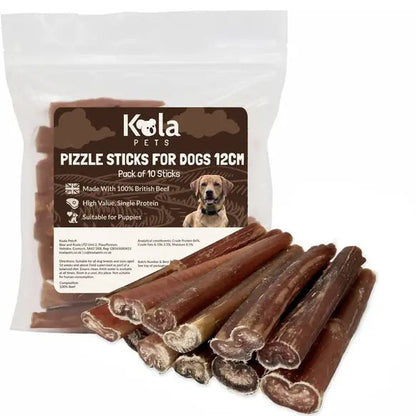 Koala Pets Natural Beef Pizzle Dog Chews – 10 x 12cm product packaging
