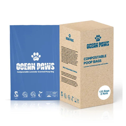 OceanPaws Compostable Dog Poo Bags 120 bags – Default Title – compostable dog waste bags