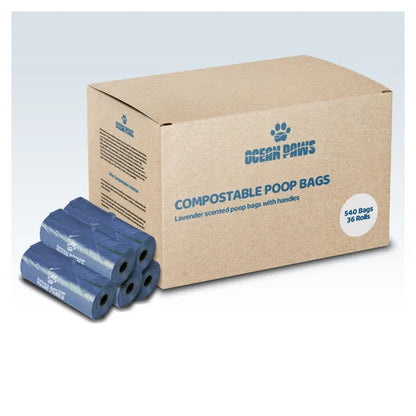 OceanPaws Compostable Dog Poo Bags 540 bags – Default Title – compostable dog waste bags