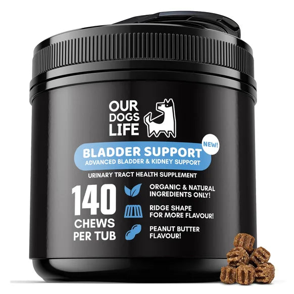 OurDogsLife Bladder Support Chews for Dogs (140 Chews per Tub) – Default Title – dog first aid & recovery