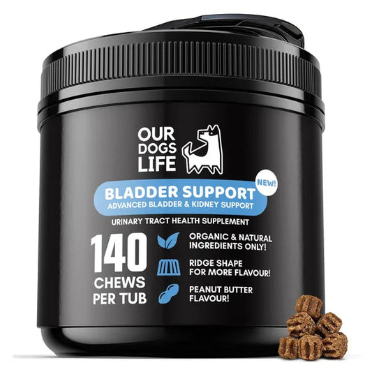 OurDogsLife Bladder Support Chews for Dogs (140 Chews per Tub) – Default Title – dog first aid & recovery