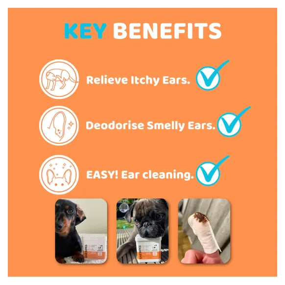 OurDogsLife Dog Ear Wipes – product image 3 – dog ear & eye care
