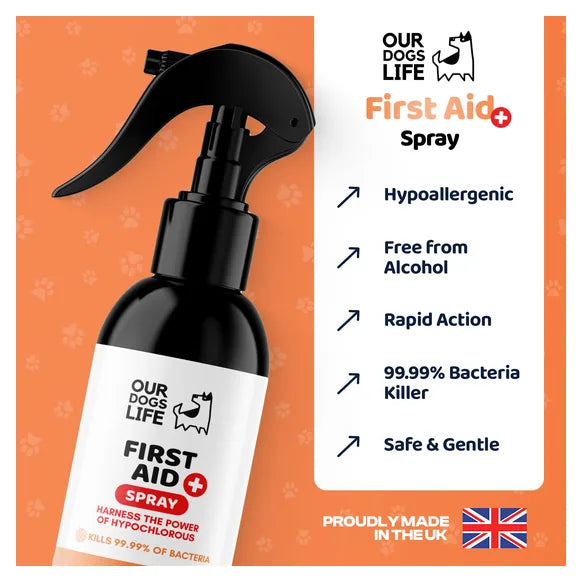 OurDogsLife Dog First Aid Kit Spray (250ml) – product image 2 – dog first aid & recovery