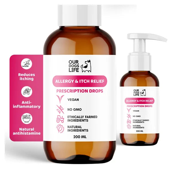 OurDogsLife Dog Itch & Allergy Relief (200ml) – product image 2 – dog skin & coat care