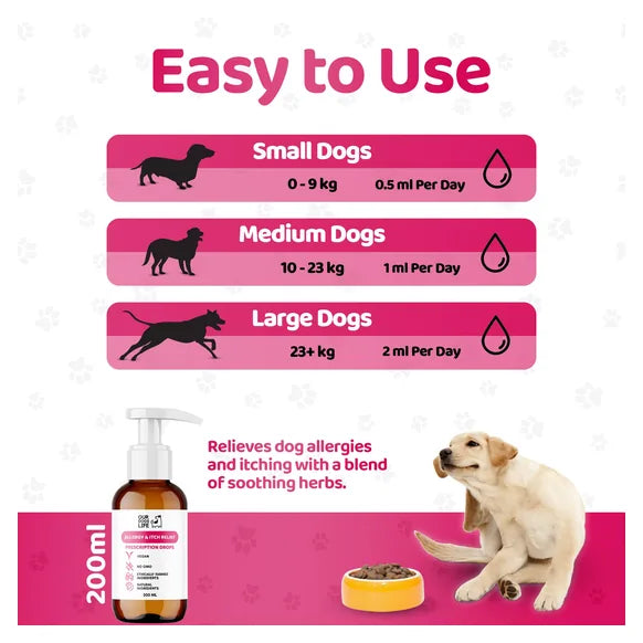 OurDogsLife Dog Itch & Allergy Relief (200ml) – product image 6 – dog skin & coat care