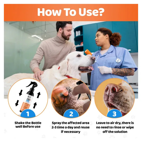OurDogsLife Dog Paw & Nose Cleaner Spray (250ml) – product image 6 – dog cleaning & odour control