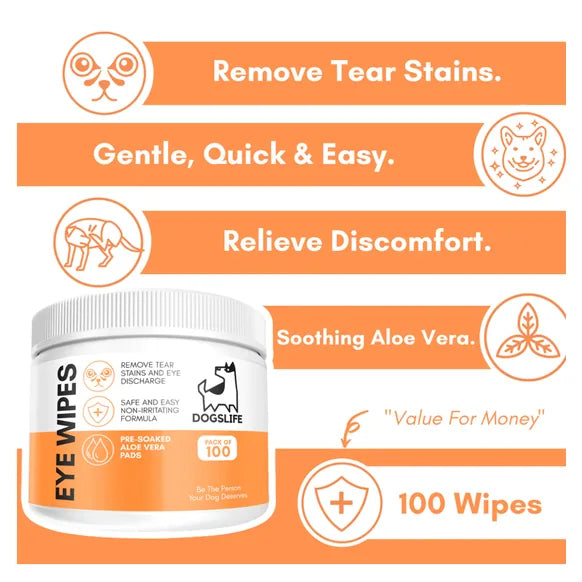 OurDogsLife Eye Wipes – product image 4 – dog ear & eye care