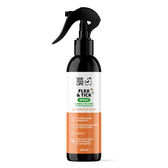 OurDogsLife Flea & Tick Treatment Spray for Dogs (250ml) – Default Title – dog skin & coat care