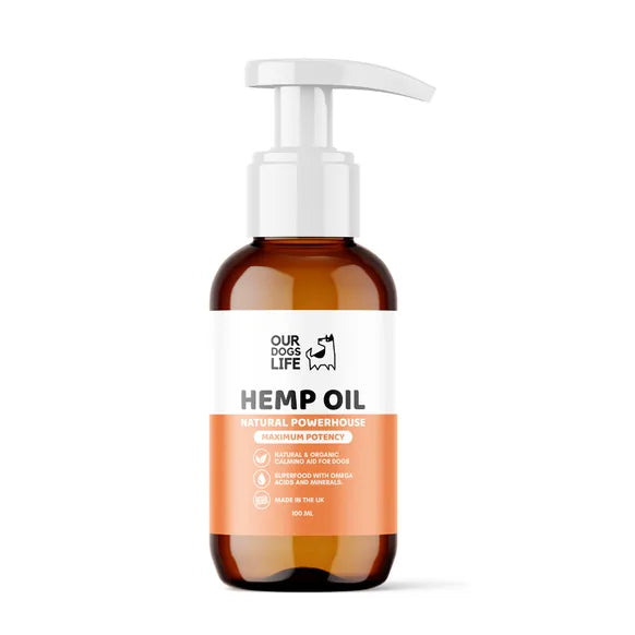 OurDogsLife Hemp Seed Oil For Dogs – 100ml – dog calming support