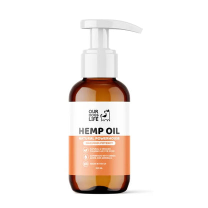 OurDogsLife Hemp Seed Oil For Dogs – 100ml – dog calming support