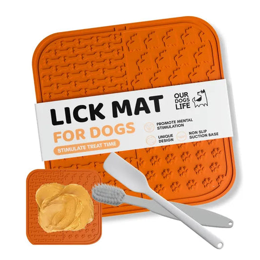 OurDogsLife Lick Mat For Dogs with Spreader & Brush – Default Title – dog accessories