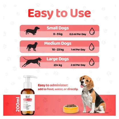 OurDogsLife Liquid Multivitamin Drops for Dogs (200ml) – product image 7 – dog vitamins & wellness
