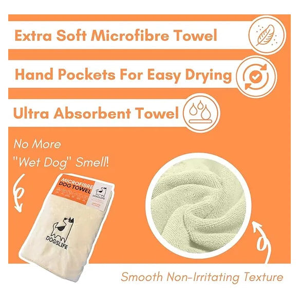 OurDogsLife Microfibre Dog Towel – product image 4 – dog accessories