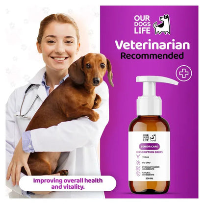OurDogsLife Senior Dog Supplement Drops (200ml) – product image 7 – dog vitamins & wellness