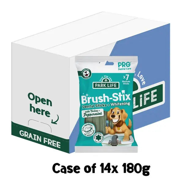 PARK LiFE Brush-Stix Turkey & Peppermint Dental Sticks – 180g additional product information