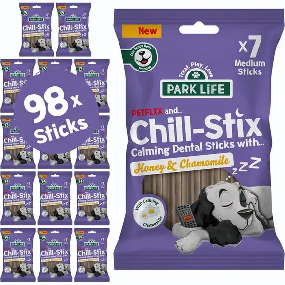 PARK LiFE Chill Stix Honey & Chamomile Dog Chews – 180g additional product information