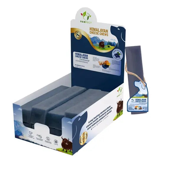 Pawfect Foods Blueberry Himalayan Yak Dog Chew – Medium 65g product packaging