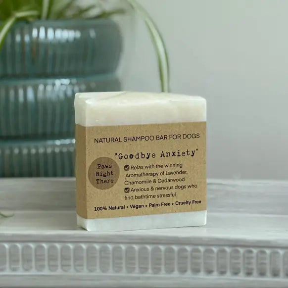 Paws Right There Goodbye Anxiety lavender and chamomile dog shampoo bar – 80g