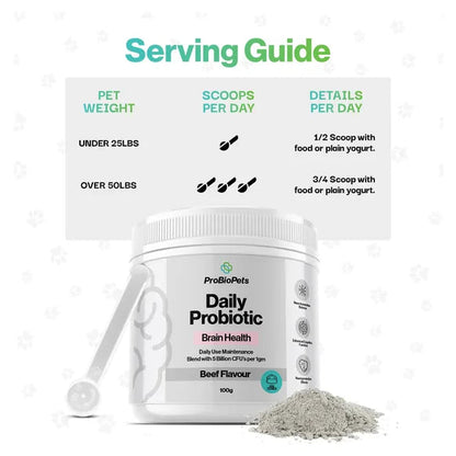 ProBioPets Brain Health Probiotic For Pets – product image 5 – senior & cognitive pet supplement