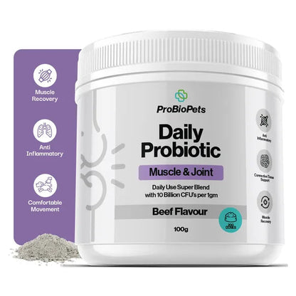 ProBioPets Muscle & Joint Probiotic For Pets – product image 2 – pet joint & mobility supplement