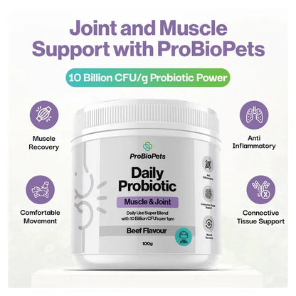 ProBioPets Muscle & Joint Probiotic For Pets – product image 3 – pet joint & mobility supplement