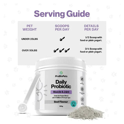 ProBioPets Muscle & Joint Probiotic For Pets – product image 5 – pet joint & mobility supplement