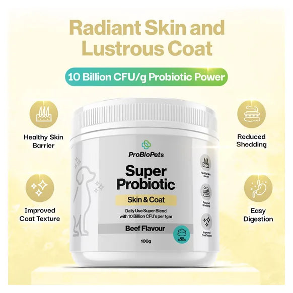 ProBioPets Skin & Coat Probiotic For Pets – product image 3 – pet skin & coat supplement