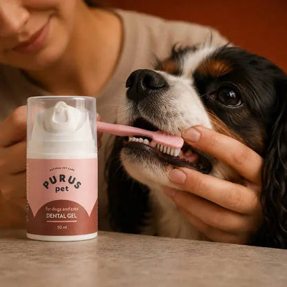 PURUS.PET Natural Dental Gel for Dogs & Cats – 50ml product packaging