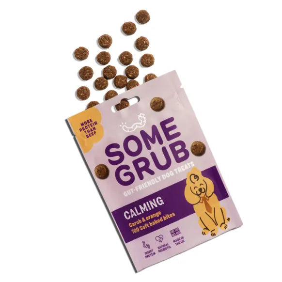 Some Grub carob and orange dog treats – 100g pack