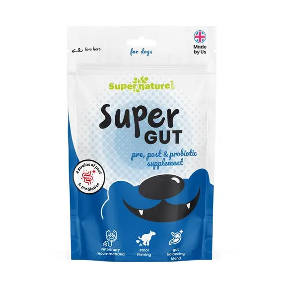 Supernature Super Gut pre probiotic and postbiotic powder for dogs 150g